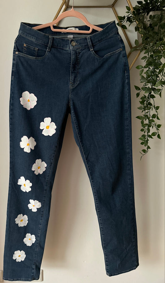 Goldblume Jeans Hose (Marke Brax)