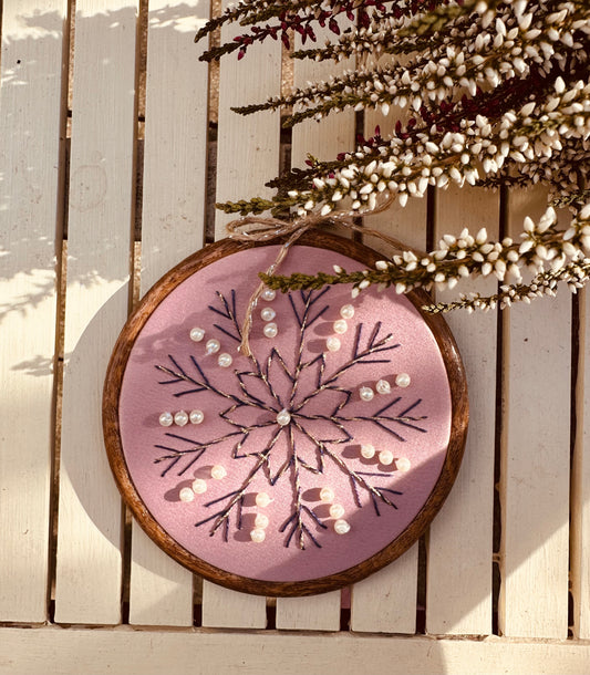 Handbestickterrahmen (Pink Bling)